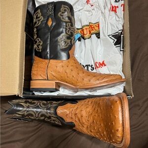 Black and Brown Western Boots